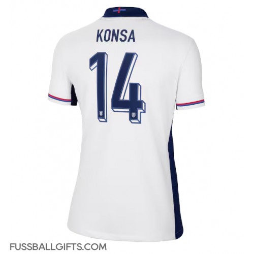 England Ezri Konsa #14 Fußballbekleidung Heimtrikot Damen EM 2024 Kurzarm